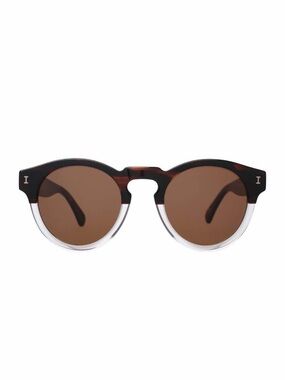 NWT Illesteva ‘Leonard’ Sunglasses in Half Clear / Half Tortoise ASO Duchess M